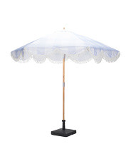 Round Gingham Fringe Patio Umbrella | TJ Maxx