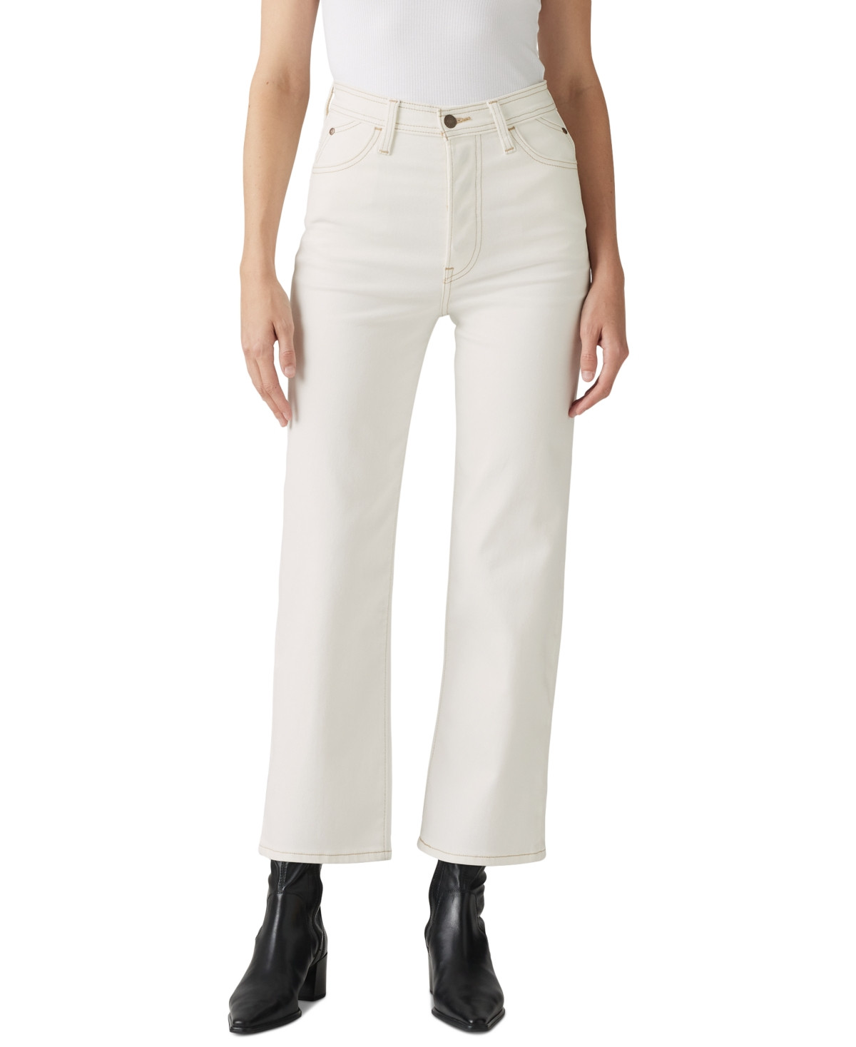 Levi's Women's Ribcage High-Rise Straight Ankle Jeans - Macy's | Macy's