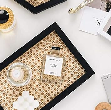 Rectangle Premium Rattan hometray, Serving Tray, Rattan Food Tray, Handmade Rattan Tray, Coffee Tray | Amazon (US)