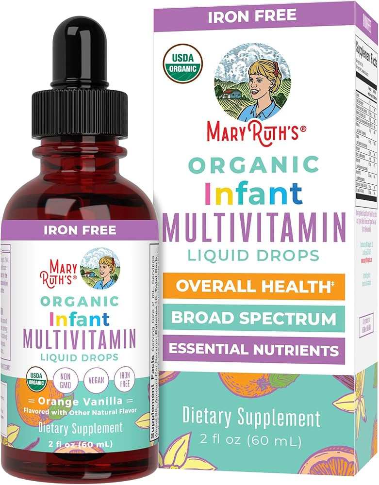 MaryRuth Organics Multivitamin for Infants | USDA Organic | Multivitamin Liquid Drops for Babies ... | Amazon (US)