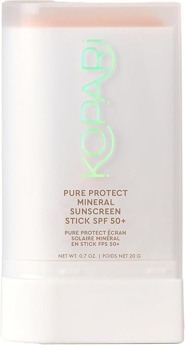 Kopari PURE PROTECT 100% Mineral Sunscreen Stick SPF 50+ Clear Zinc Oxide Face and Body Sunscreen... | Amazon (US)
