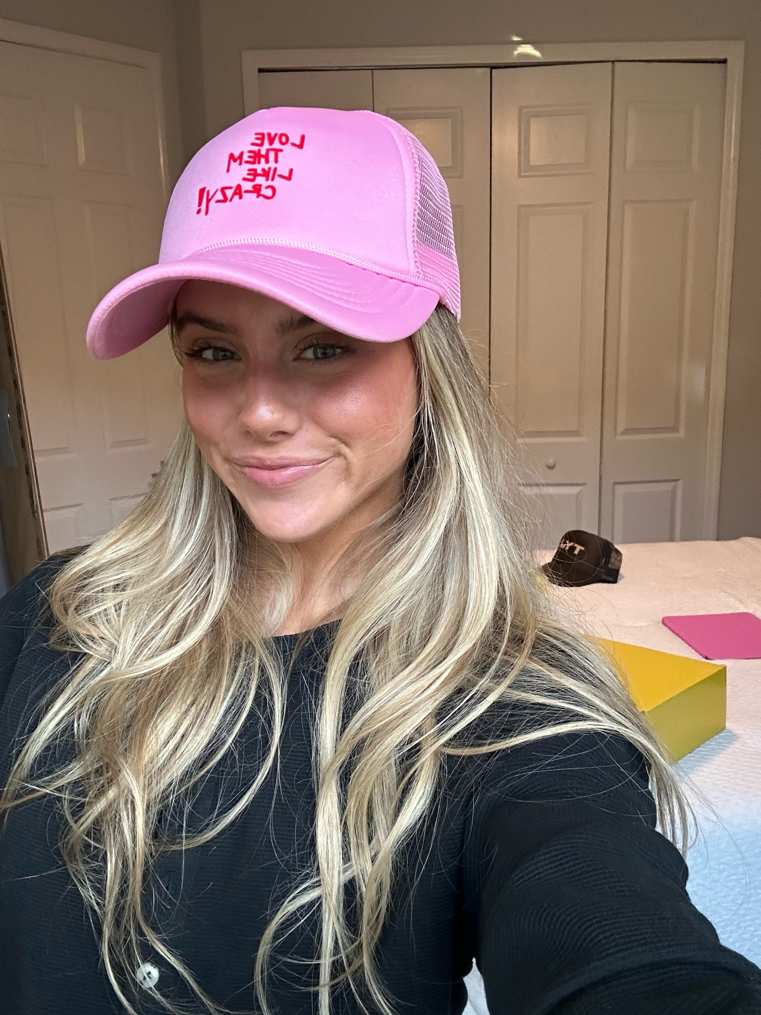 MM Designs. MMDESIGNS.LIFE. @mmdesigns.life #ad | trucker hat, hat, SnapBack hat, trucker, smiley face hat, TYJ hat, thank you Jesus, love them like crazy hat, colorful hats, gifts for her, birthday gifts, trendy gift idea. Maia Mae. 

#LTKfindsunder50 #LTKfitness #LTKstyletip