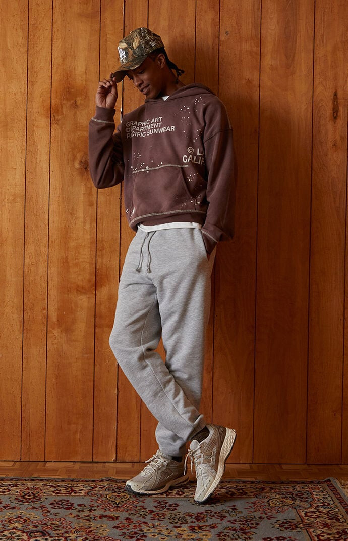 Men's Gray Sweatpants in Heather Grey - Size XS | PacSun