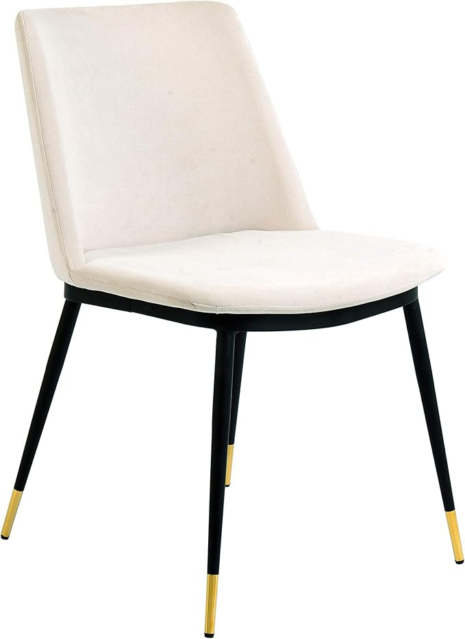 Tov Furniture Evora Modern Armless Velvet Upholstered Dining Chair, 20", Set of 2 | Amazon (US)