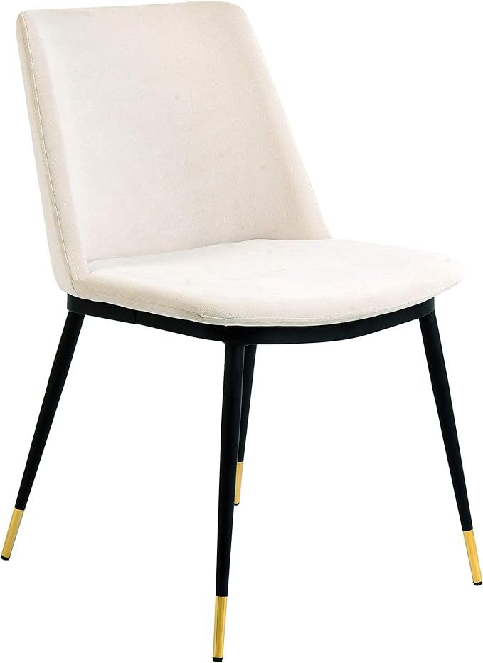 Tov Furniture Evora Modern Armless Velvet Upholstered Dining Chair, 20", Set of 2 | Amazon (US)