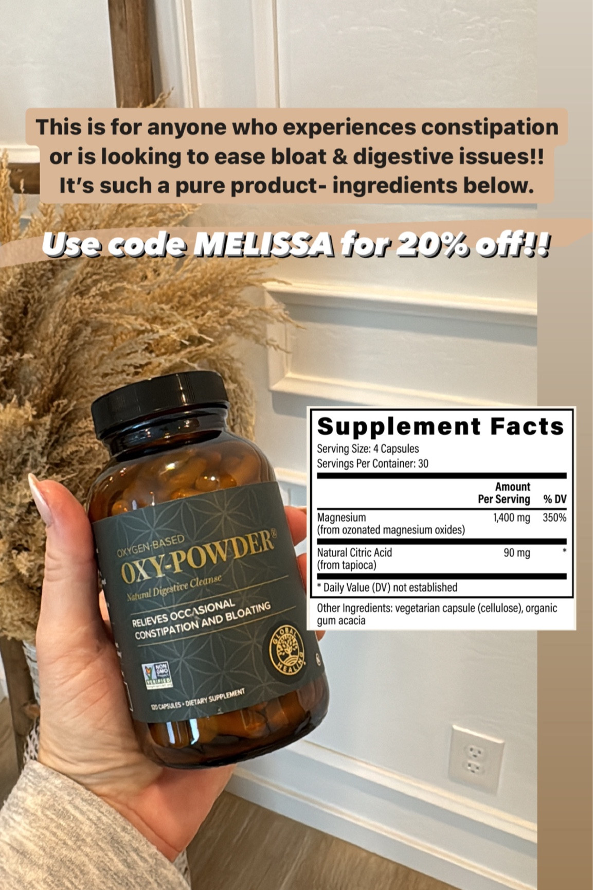 I can’t recommend the Oxy Powder supplements enough!!! My code MELISSA works for 20% off today💕 

#globalhealingpartner

#LTKfindsunder100 #LTKfindsunder50 #LTKhome
