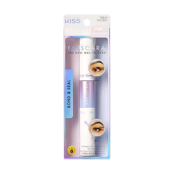 KISS Falscara DIY Eyelash Extension Bond & Seal Infused with Biotin & Vitamin E – Strong Gentle... | Amazon (US)