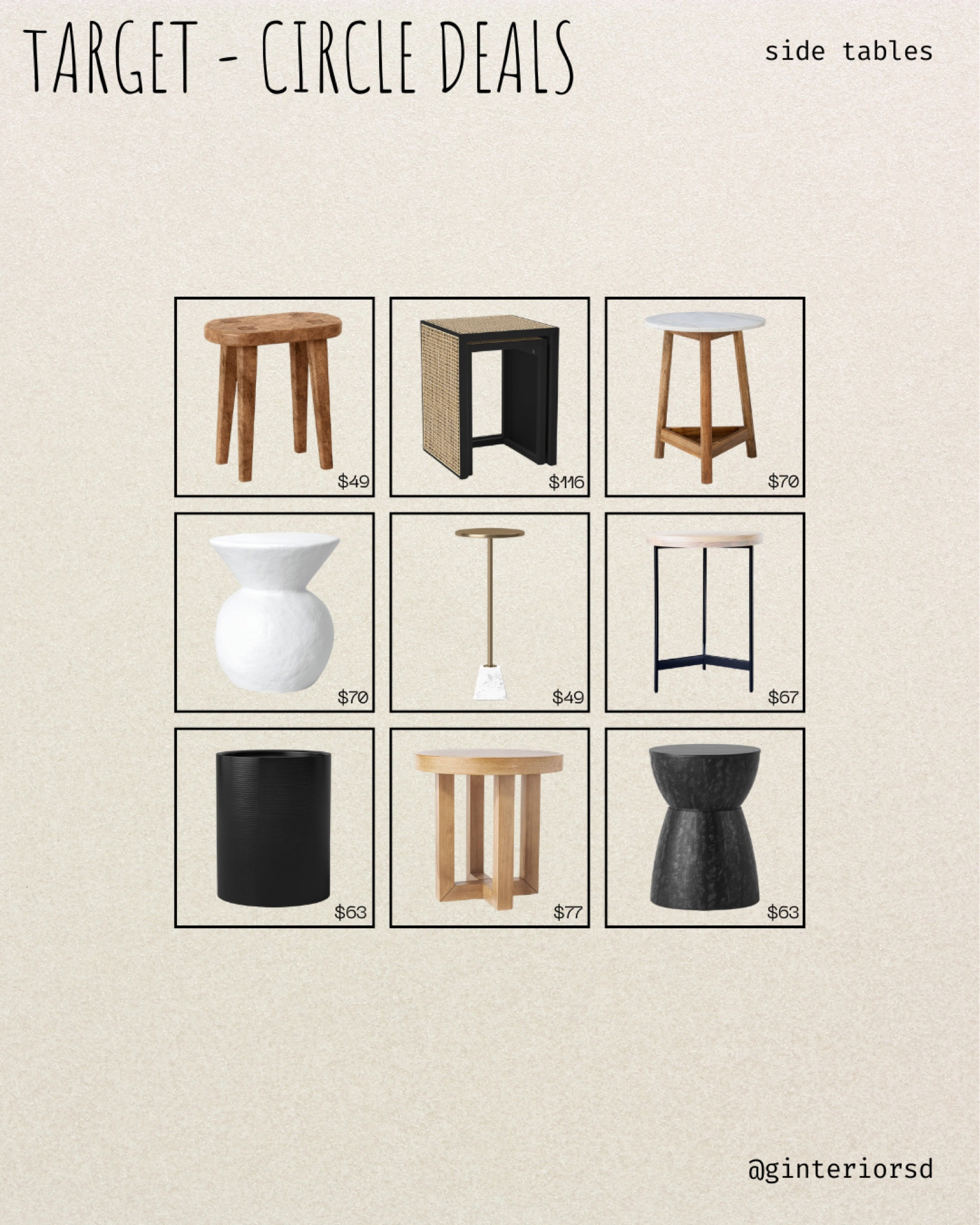 Target Circle Deals - Side Tables

#LTKHome #LTKU #LTKStyleTip