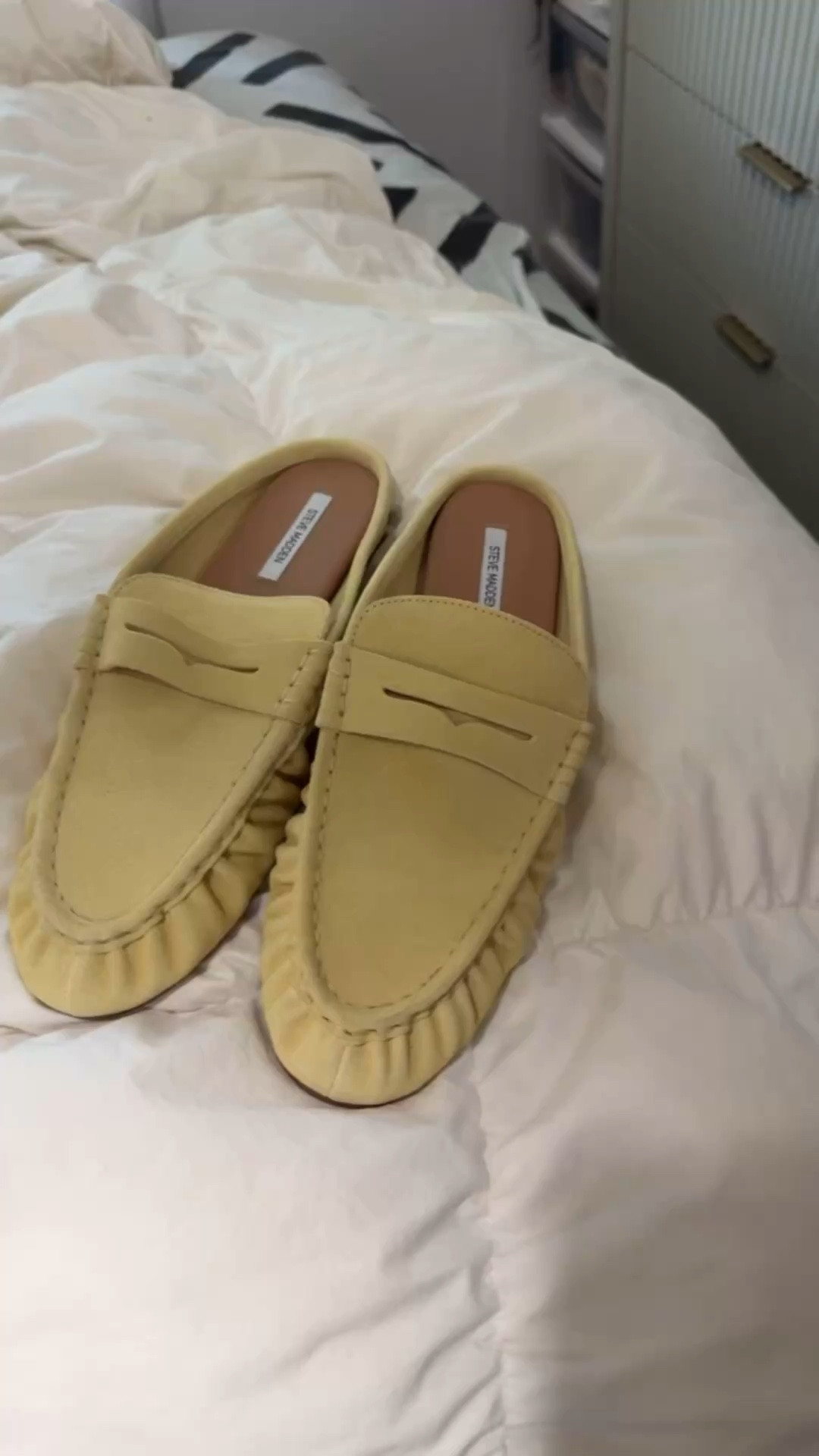 Butter yellow mules 

#LTKdayinmylife #LTKmomlife #LTKOver40