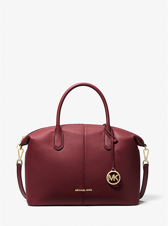 Hyde Large Pebbled Leather Satchel | Michael Kors US