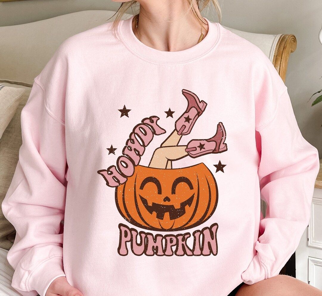 Howdy Pumpkin Sweatshirt and Hoodiehalloween Shirt cowboy - Etsy | Etsy (US)