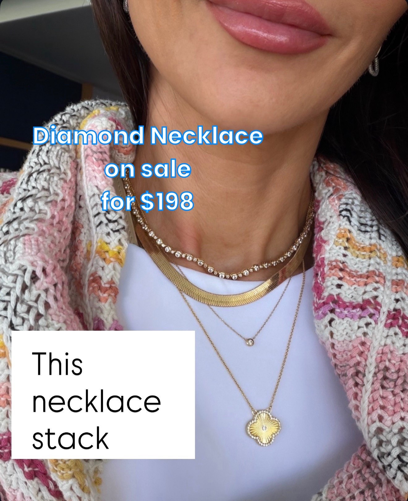 My favorite 14k gold diamond necklace is on sale, 40% off. Sale price $198.

#LTKSaleAlert