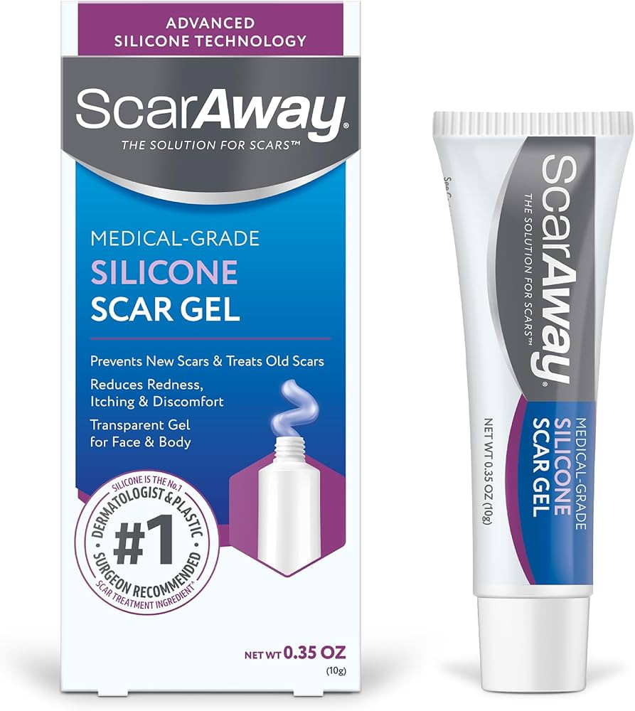 ScarAway Silicone Scar Gel, Helps Improve Size, Color & Texture of Hypertrophic & Keloid Scars fr... | Amazon (US)