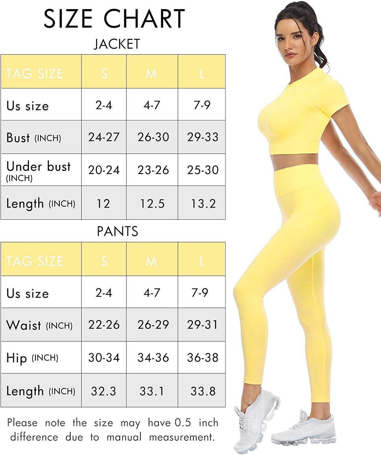 Women’s Two Piece Outfits Yoga Pants Set Seamless High Waist Leggings and Quick-Dry Yoga Crop T... | Amazon (US)