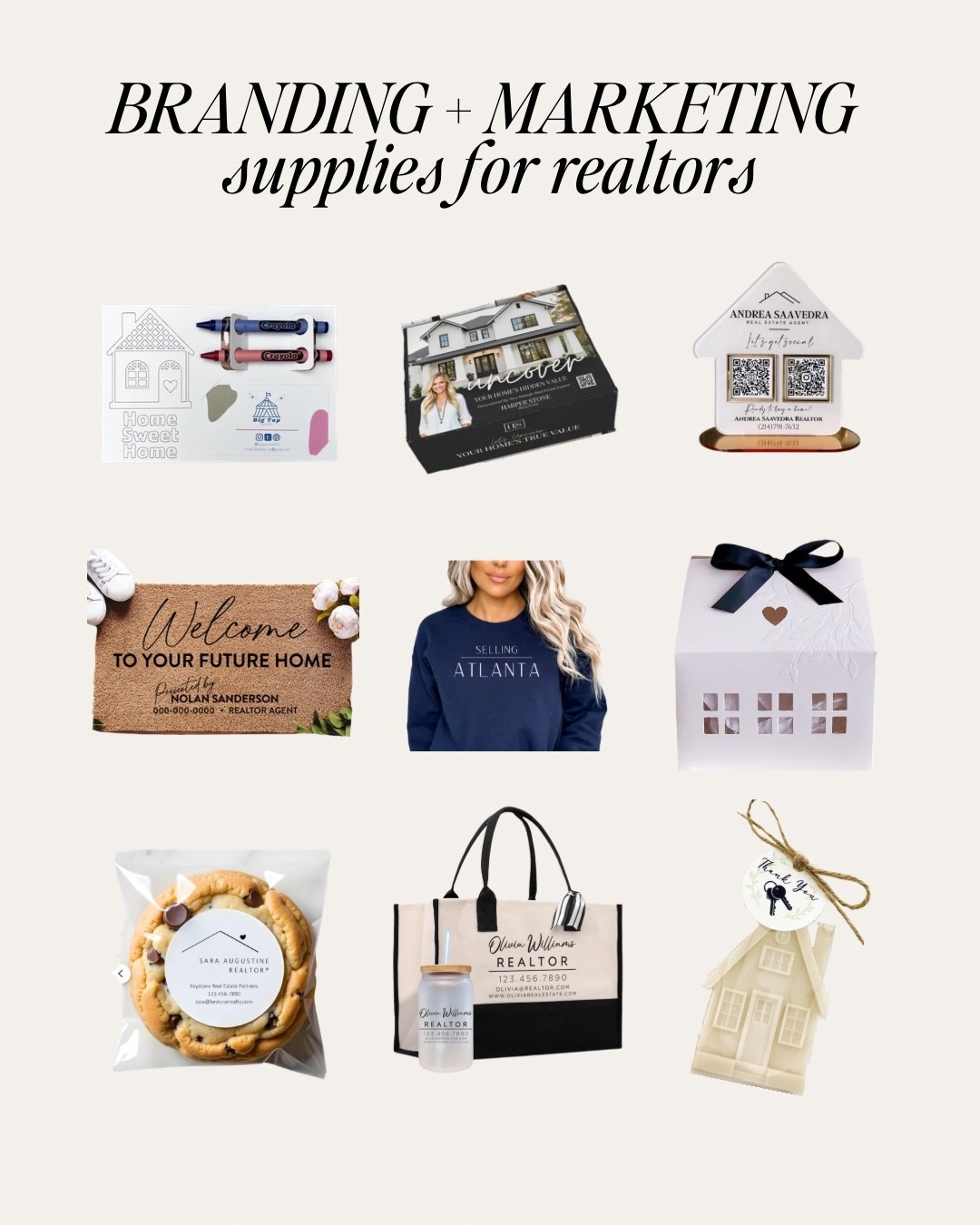 Real Estate Business Branding, Marketing, Attire, Closing Gifts, Open House, Pop Bys #realtor #realestate