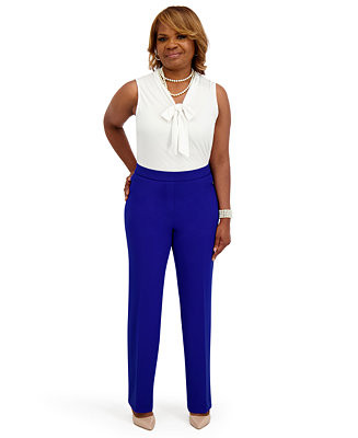 Women's Sleeveless Tie-Neck Top | Macy's
