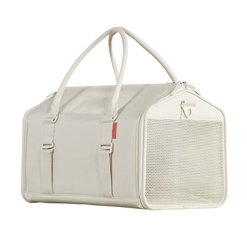 Tuft + Paw Porto Modern Cat Carrier, Soft-Sided Designer Cat Carrier for Large Cats up to 30lbs, Water Resistant, Airline Compliant, Soft-Faux Shearling Interior (Light Sand) | Amazon (US)