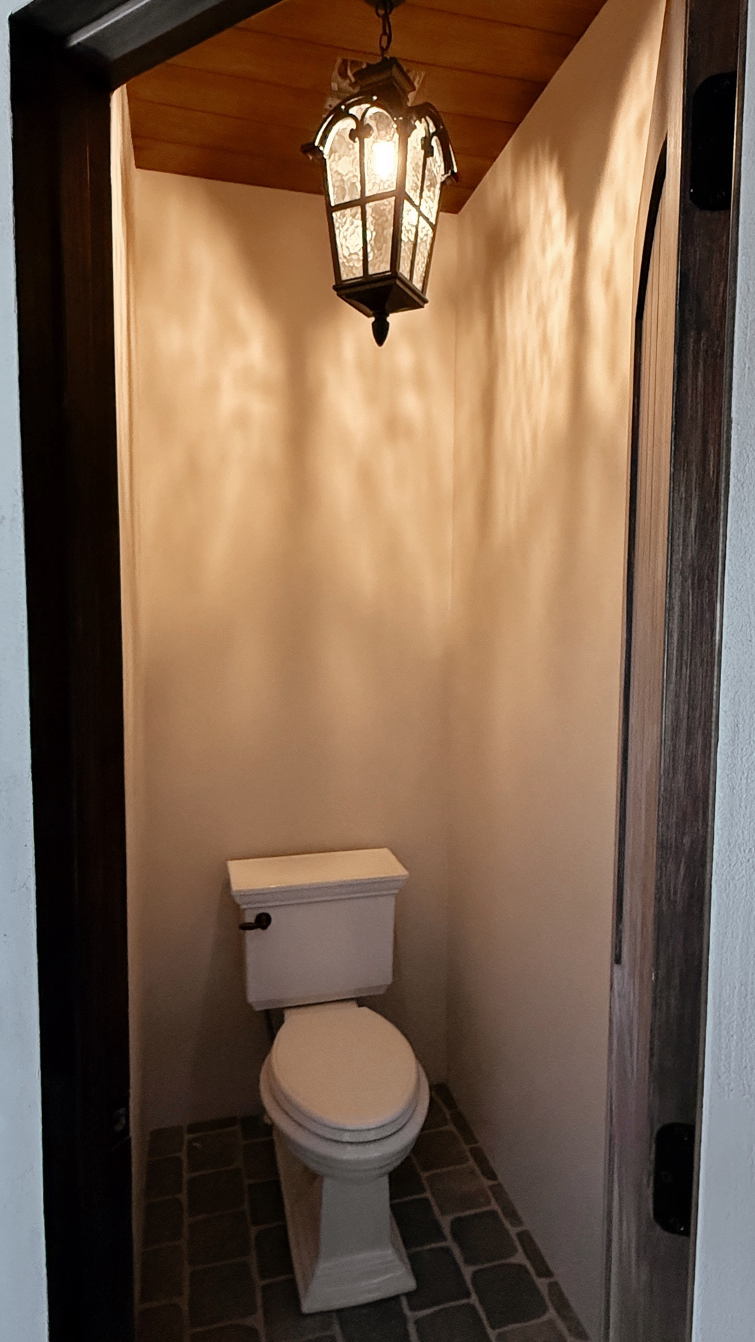 Went with something a bit unexpected in the toilet room—a lantern for a rustic old world feel 👌🏼

#LTKHome