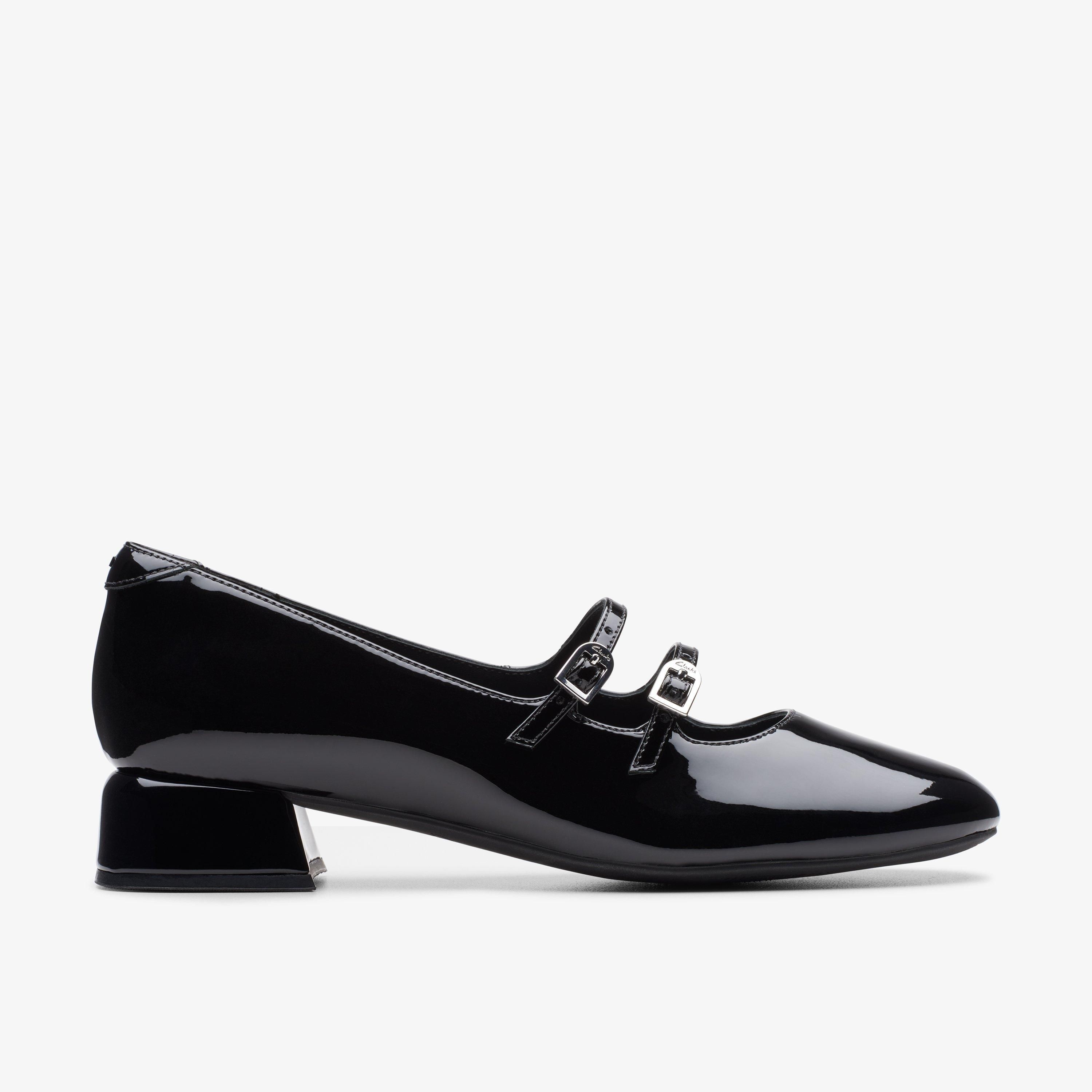 Women Daiss30 Shine Black Pat Shoes | Clarks US | Clarks (US)