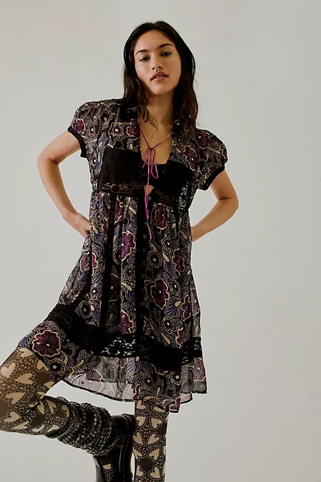 FP x Anna Sui Rosie Babydoll Mini Dress | Free People (Global - UK&FR Excluded)