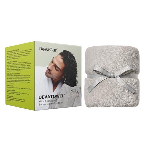 DevaCurl Microfiber Anti-Frizz Hair Towel | Gently Dries | Gray | Amazon (US)