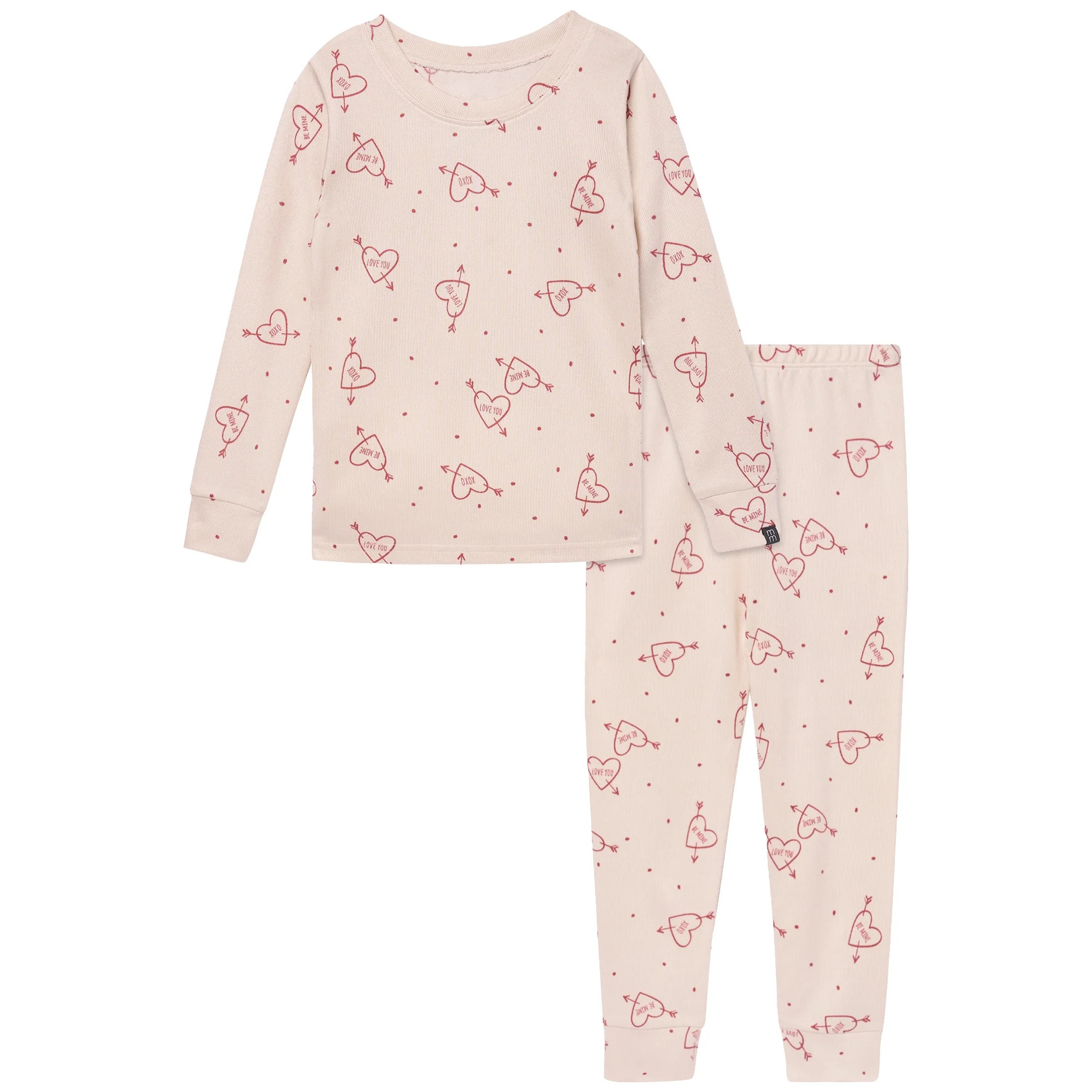 Modern Moments by Gerber Toddler Valentine´s Day Pajama Set, 2-Piece, Sizes 12M-5T | Walmart (US)
