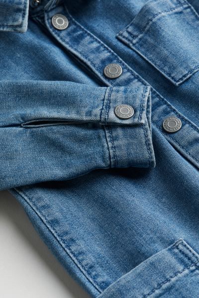 Denim Jumpsuit - Long sleeve - Long - Denim blue - Kids | H&M US | H&M (US + CA)