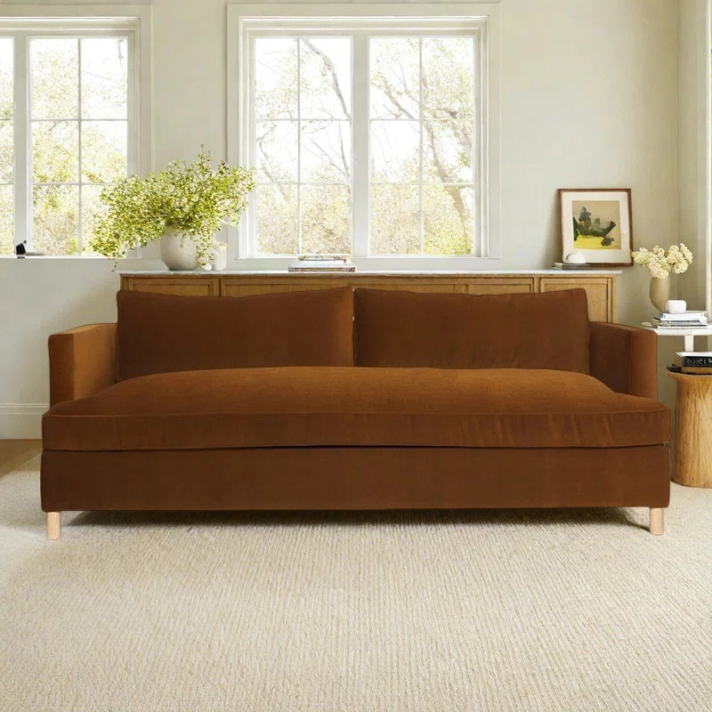 Vintage Fabric Minimalist Sofa | Wayfair North America
