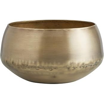 47th & Main Rustic Solid Metal Bowl, Medium, Matte Gold | Amazon (US)