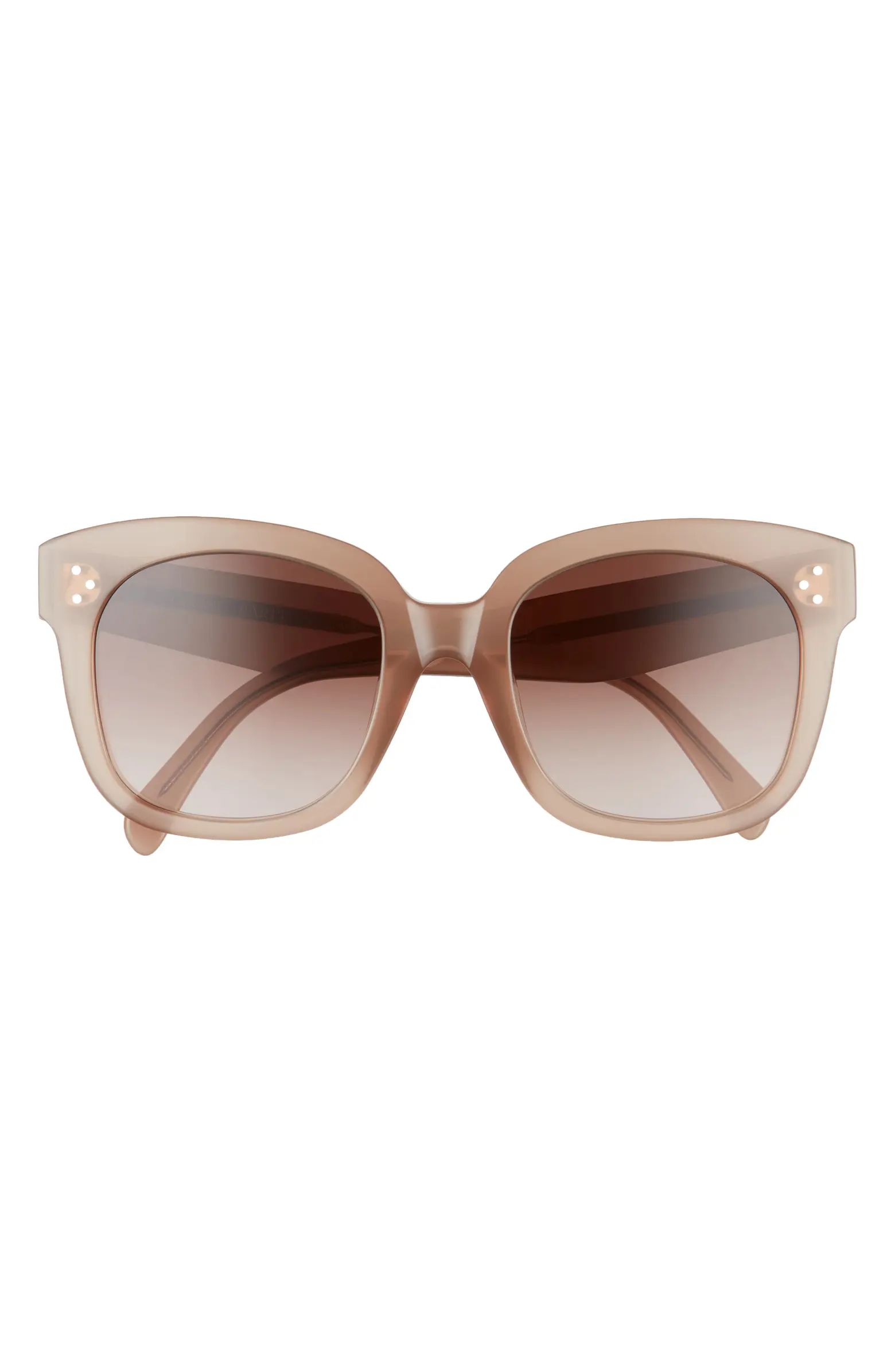 CELINE 54mm Gradient Square Sunglasses | Nordstrom | Nordstrom