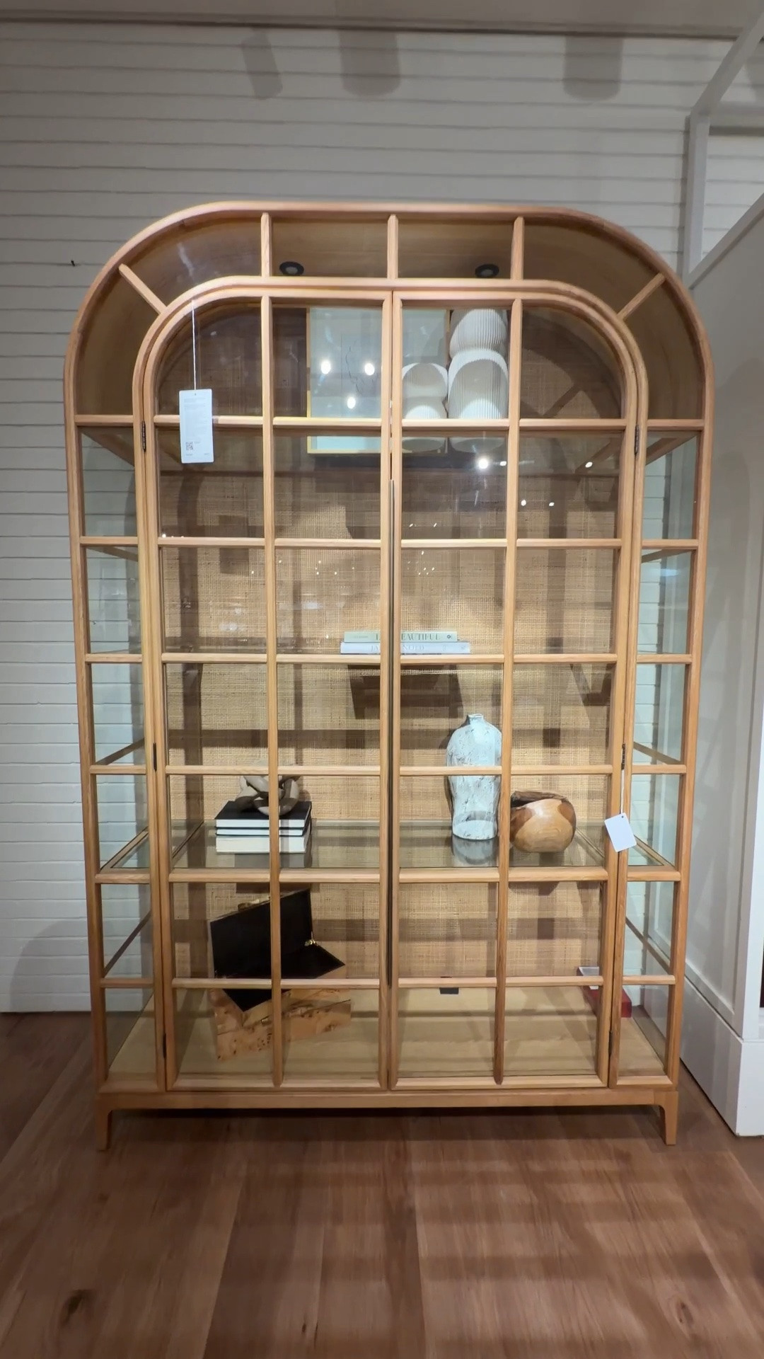 A beautiful mix of display and storage from Crate & Barrel! 😍 The Atrium Display Cabinet in Natural has glass panels all around framed in warm oak, creating a bright, airy look that lets your favorite pieces become part of the room! 🏺✨ I love the added glow from the built-in lighting, and now there’s a smaller size for spaces that need a more petite option! I’ve linked it and similar styles in my LTK! 💫 @Crate & Barrel  #storagecabinet #displaycabinet #glasscabinet

#LTKHome #LTKSaleAlert