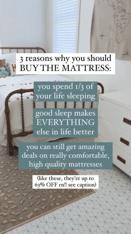 One of our FAVE mattresses up to 63% OFF rn! It’s affordable and still REALLY good quality, win-win 😍👏 

#LTKfamily #LTKhome #LTKsalealert