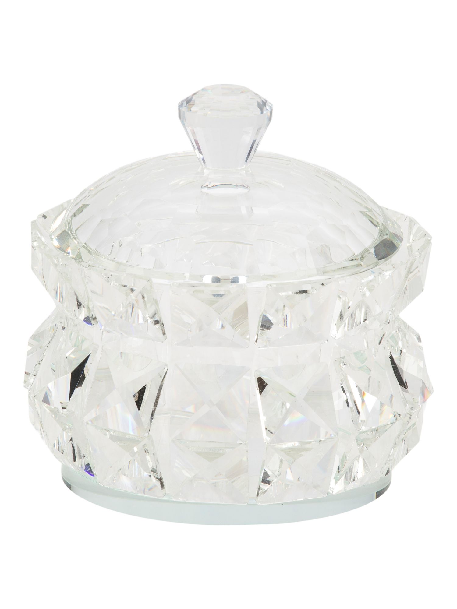 Clear Glass Trinket Box | TJ Maxx