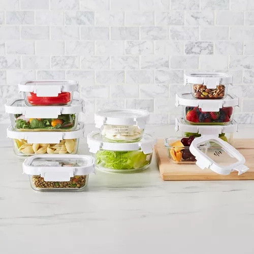 Glass is the way to go! 
Glass Storage Containers, 20-Piece Set
Sale $59.96 Was $74.95
This 20 piece set of assorted storage containers is perfect for keeping meals and snacks fresh. The lids tightly lock thanks to the snap closures, and the silicone gaskets ensure worry- and leak-free storage. Each piece in this set is dry-erase marker safe for easy labelling and organization, making these perfect for storing leftovers, dry foods and even craft supplies. 

#homerefreshsale 
#ltkrealboringhousewife

#LTKWatchNow #LTKHome #LTKSaleAlert
