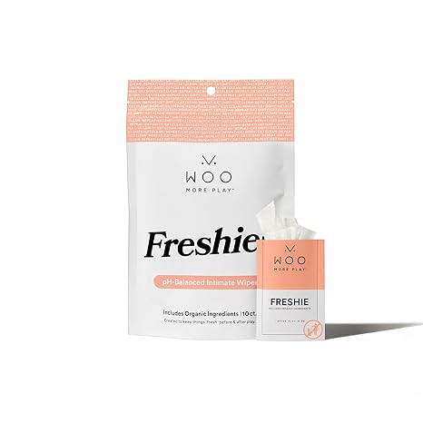 Woo More Play Freshies: All-Natural Feminine Intimacy Towelette Wipes with Coconut Oil and Aloe V... | Amazon (US)