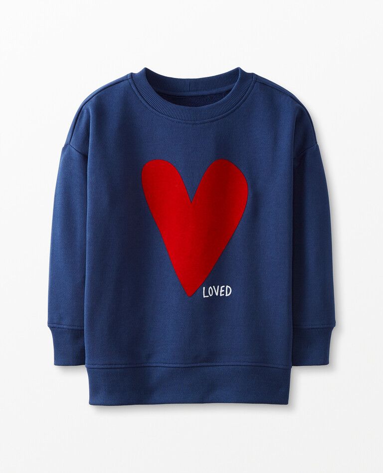 Valentines Sweatshirt In French Terry | Hanna Andersson