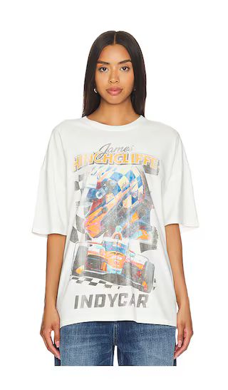 Indycar James Hinchcliffe Racing Boxy Tee in Cream Pigment | Revolve Clothing (Global)