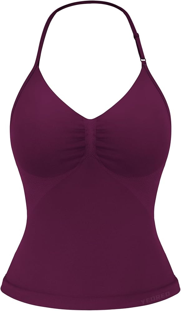 YEOREO SoftHue Impact Longline Strappy Top Women's Halter Workout Tank Tops Backless Gym Longline... | Amazon (US)