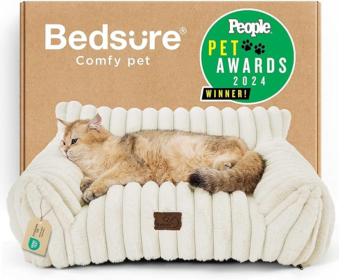 Bedsure ComfyFleece™ Cute Cat Couch for Pets - As Seen on TV on Good Day New York, Fluffy Cats ... | Amazon (US)