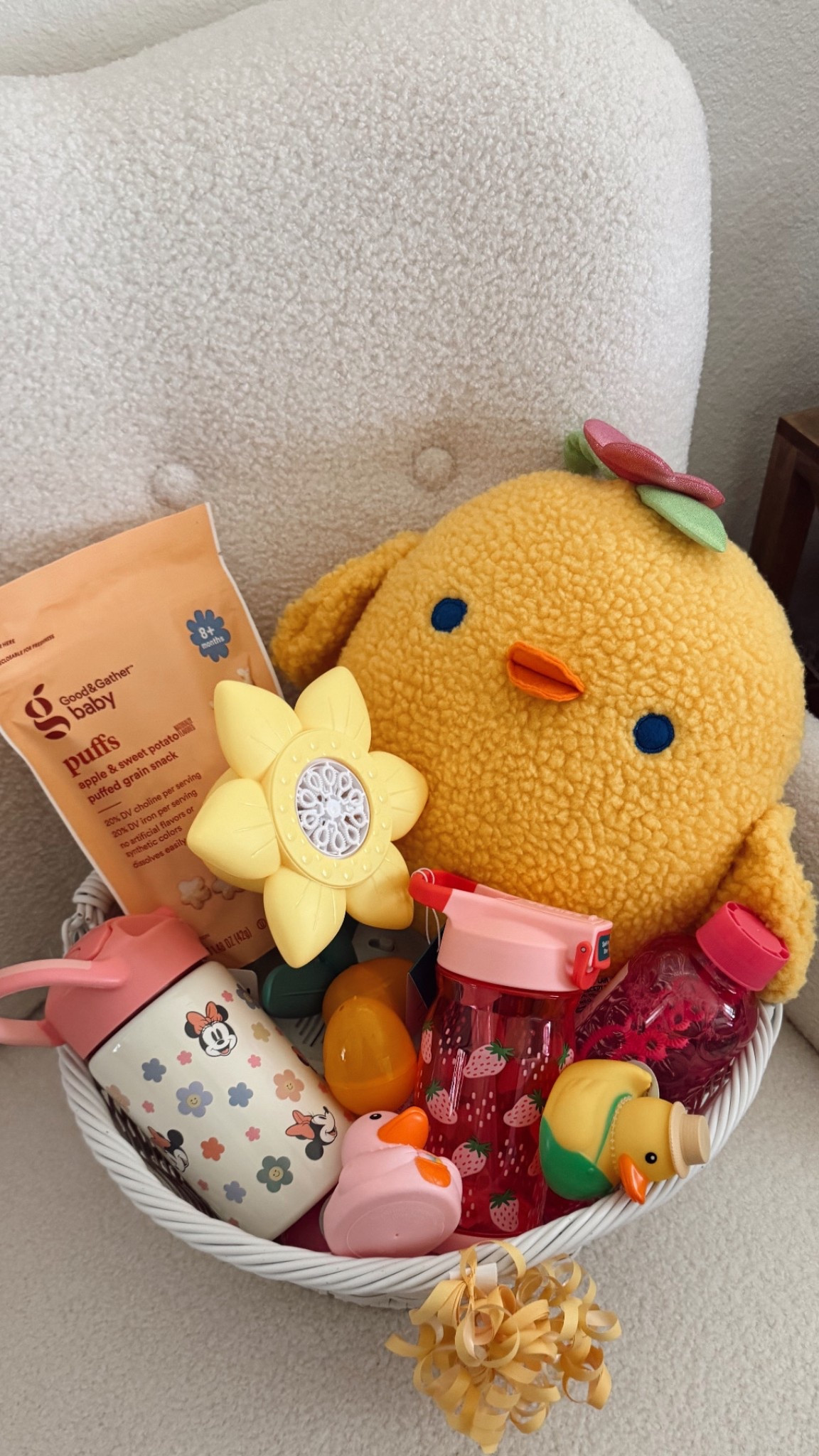 Easter Basket for one year old babygirl 🩷 Flower Pot Bubble machine 