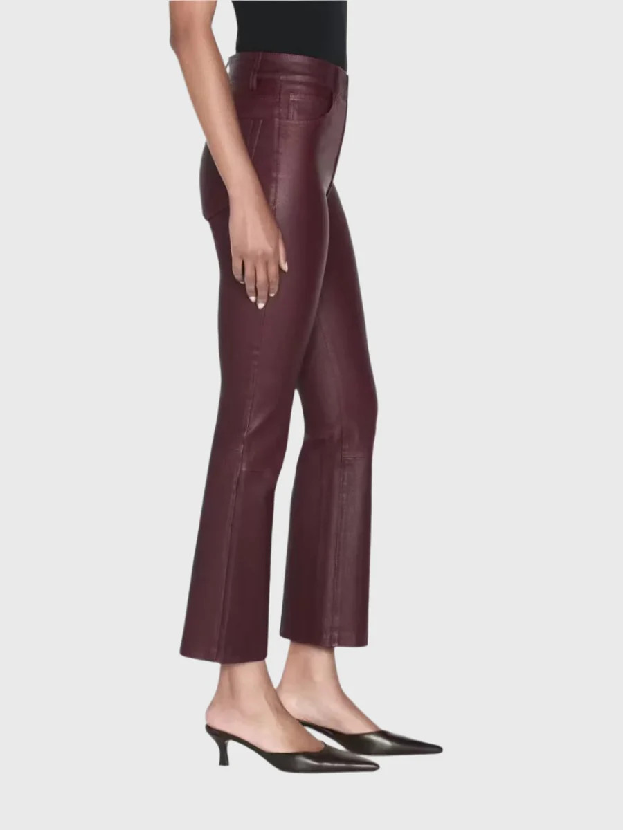Le Crop Mini Boot Leather Pants | WEST2WESTPORT