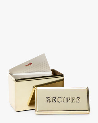 Etched Recipe Box with Recipe Cards | McGee & Co. (US)