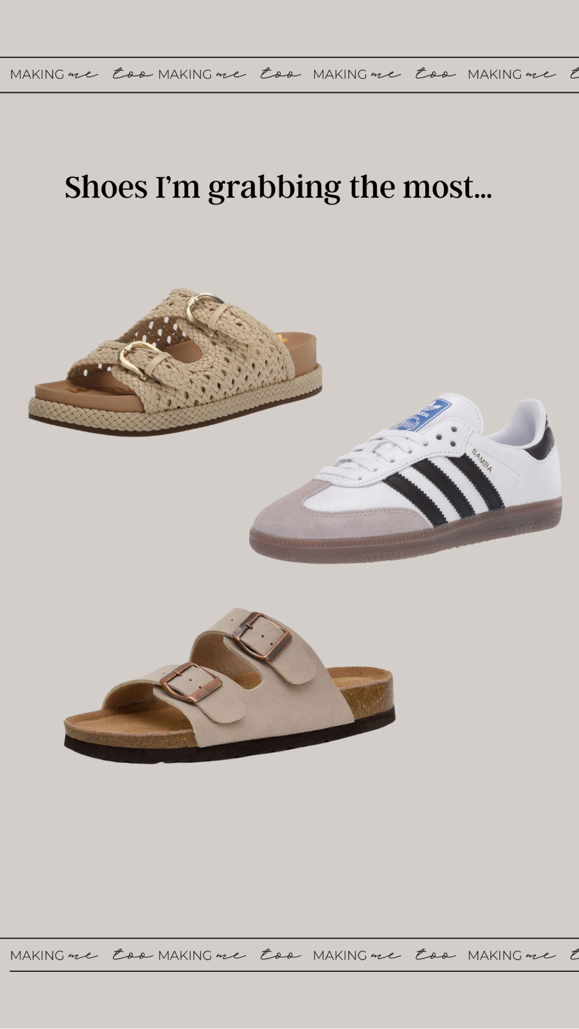 All on sale and I can’t stop reaching for them. 


Shoes, sandals, sales, comfortable shoes, Amazon fashionn

#LTKSaleAlert #LTKMidsize #LTKShoeCrush