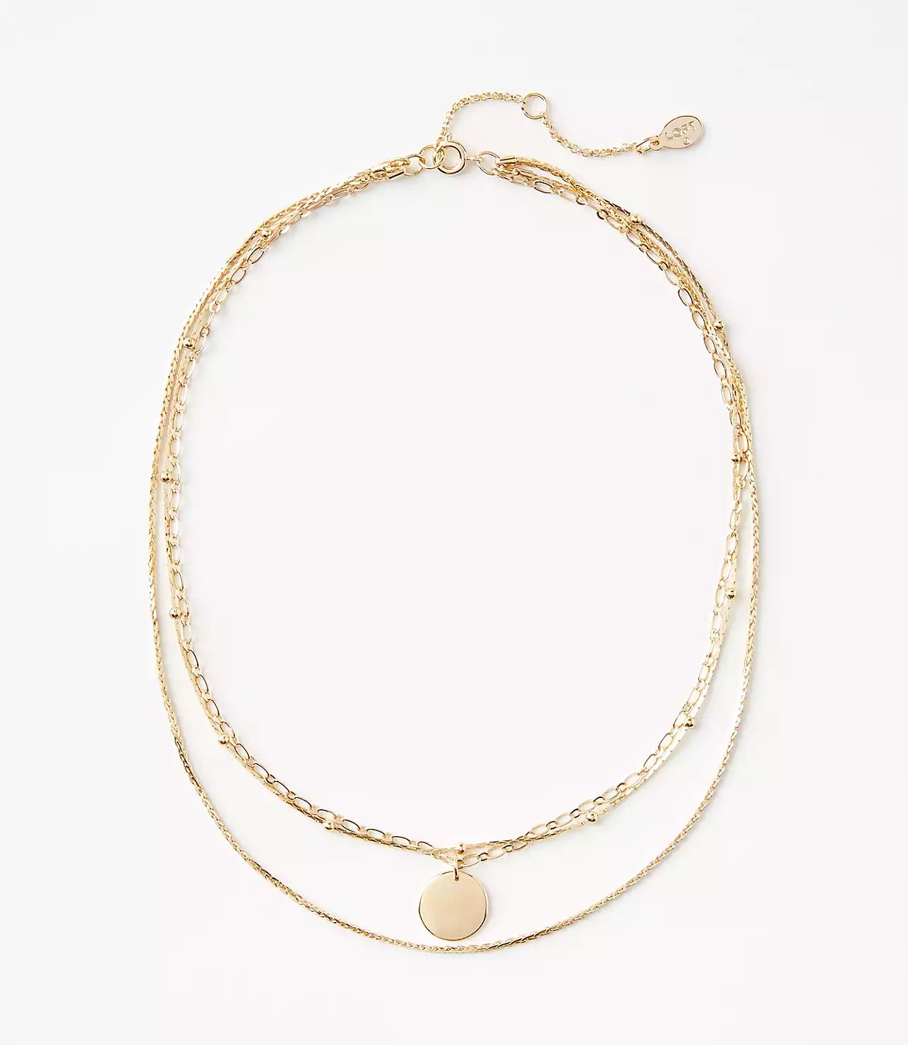 Layered Disk Necklace | LOFT