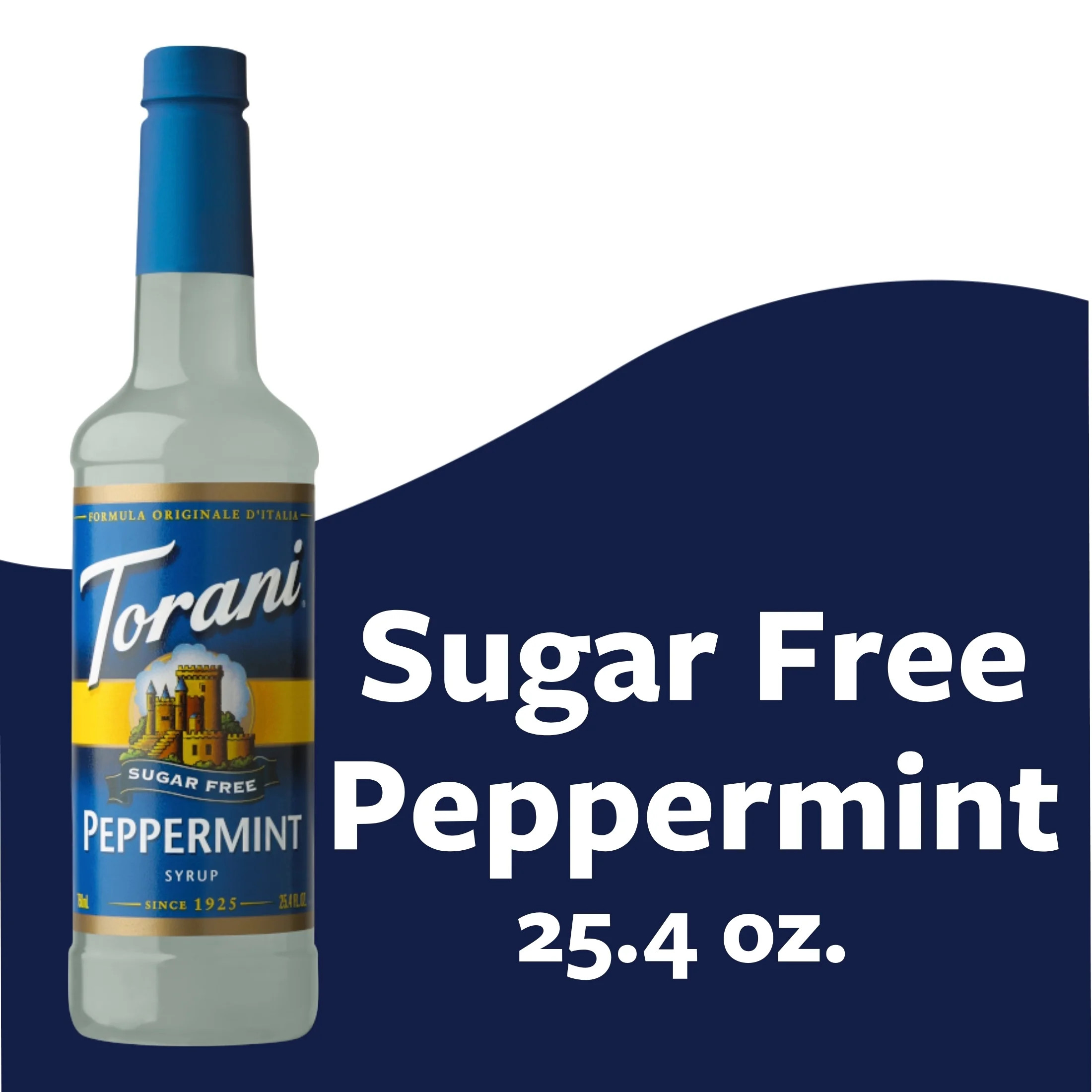 Torani Sugar Free Peppermint Syrup, Zero Calorie, Authentic Coffeehouse Syrup, 25.4 oz | Walmart (US)