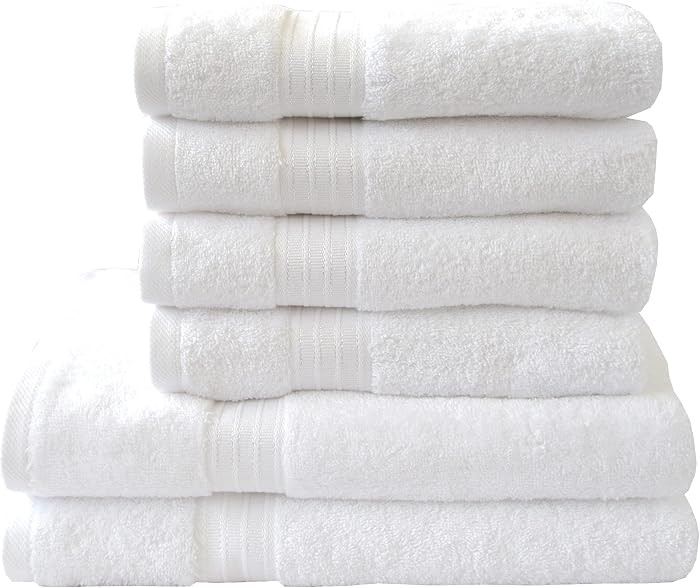Dyckhoff Handtuch Set Siena, 6-TLG., 100% Baumwolle, Oeko-Tex, wei\u00df | Amazon (DE)