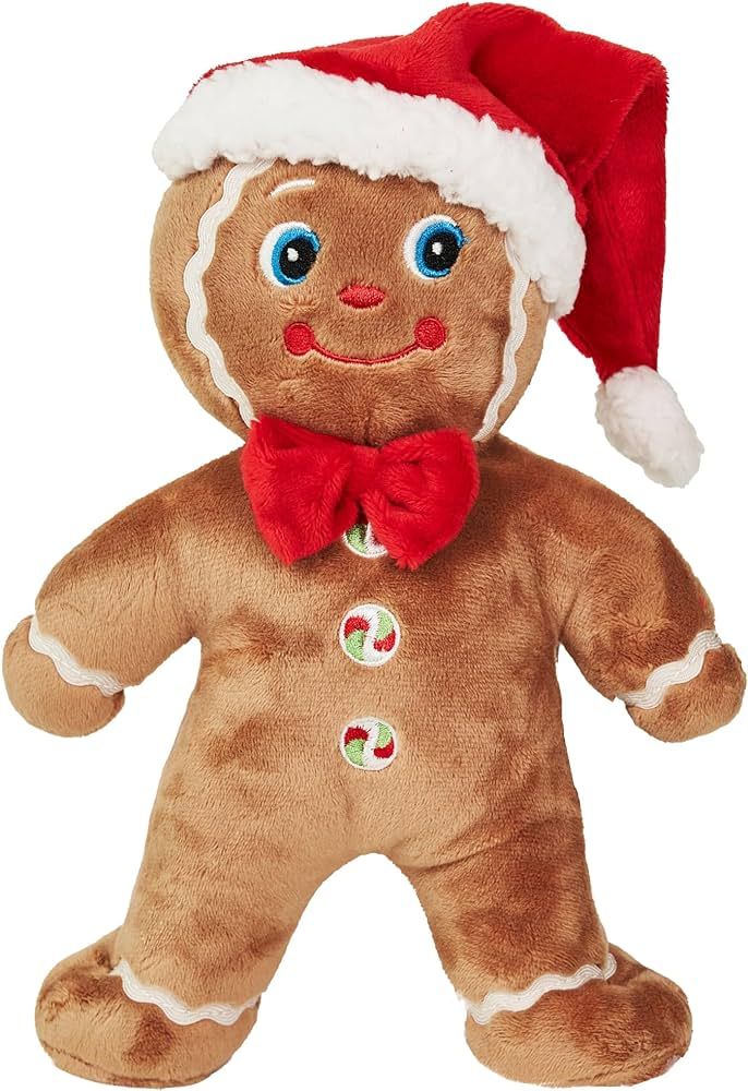 Bearington Jolly Ginger - Gingerbread Christmas Decor, 10 Inch, Gingerbread Man Plush Christmas D... | Amazon (US)