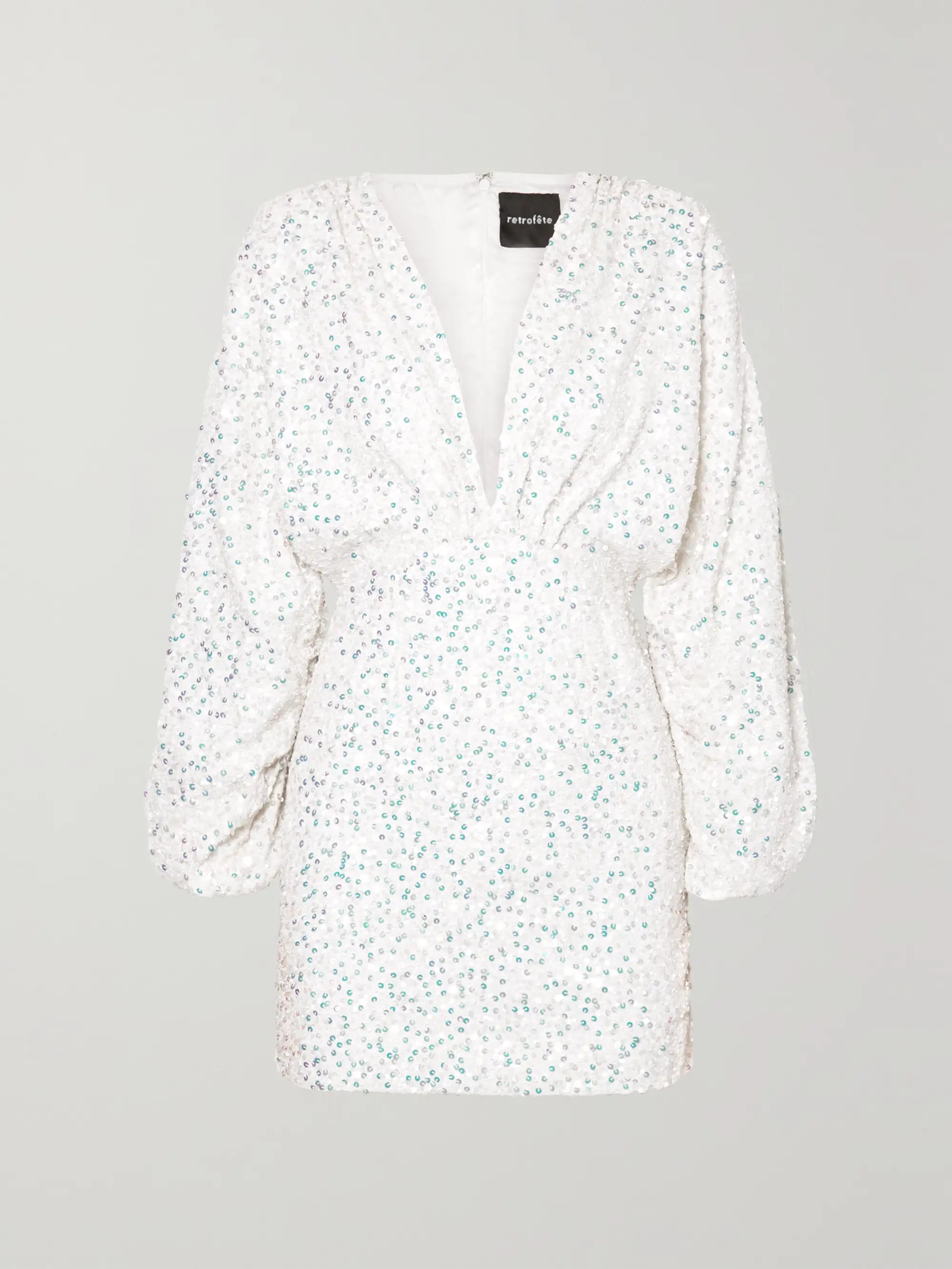 Aubrielle sequined chiffon mini dress | NET-A-PORTER (US)