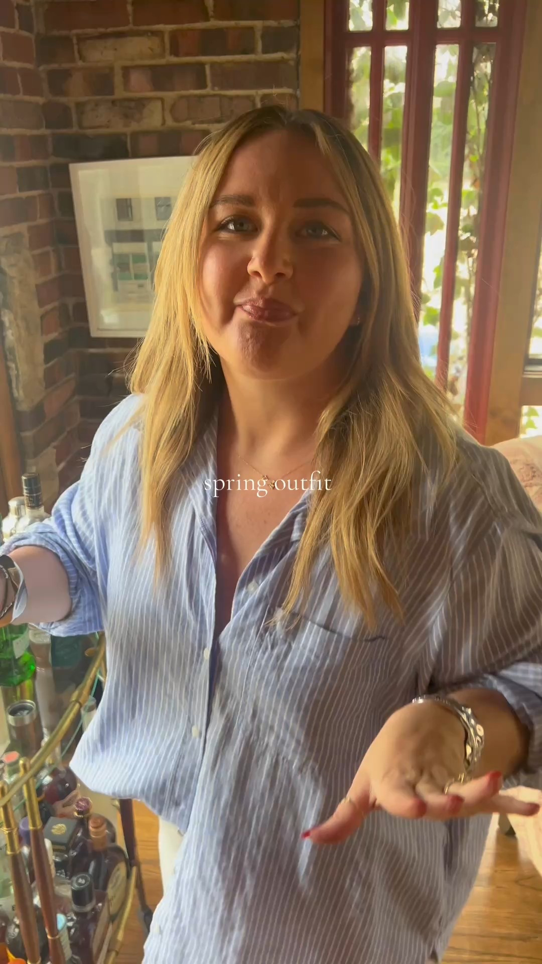 <spring outfit> this is giving coastal grandmother, Meghan Markle, Nancy Meyers realness don’t you agree?! Wearing an XL in the pants and an XXL in the shirt! 

#LTKMidsize #LTKFindsUnder50 #LTKFindsUnder100