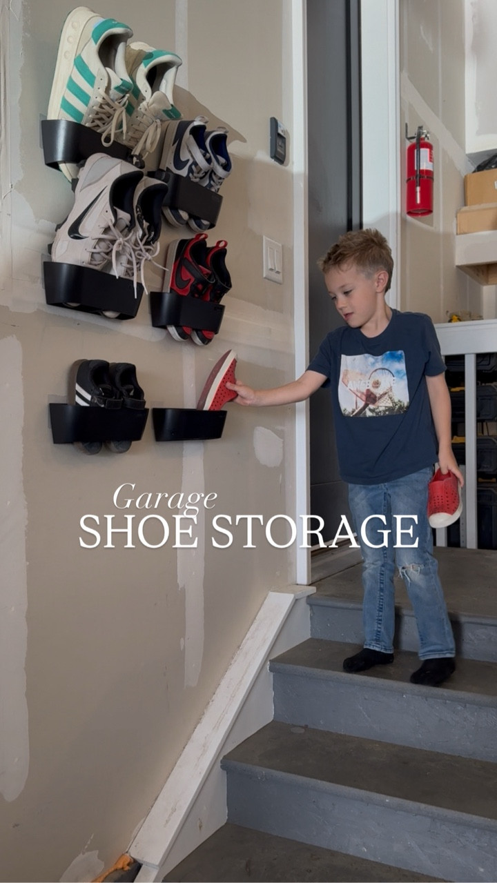 Shoe storage ideas for the garage! 


#LTKFamily #LTKKids #LTKHome